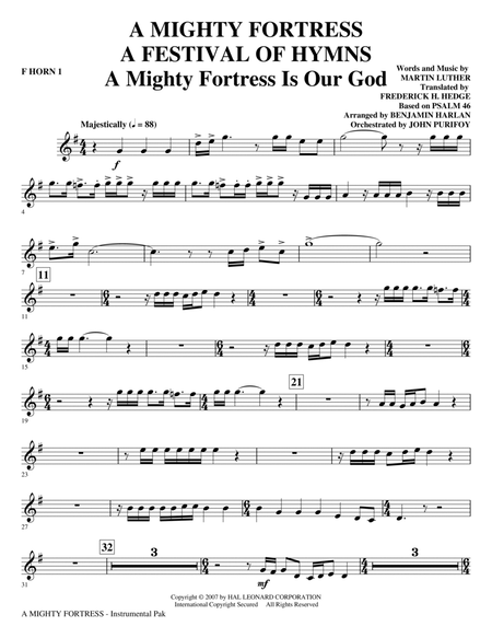 A Mighty Fortress - A Festival of Hymns - F Horn 1