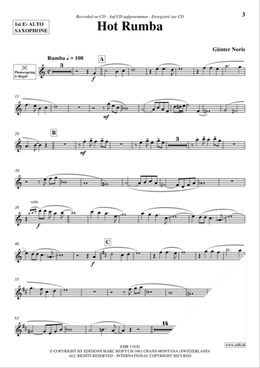 Play The 1st Alto Sax With The Ballroom Dance Orchestra Vol. 6 Alto Saxophone scores gallery preview page 4