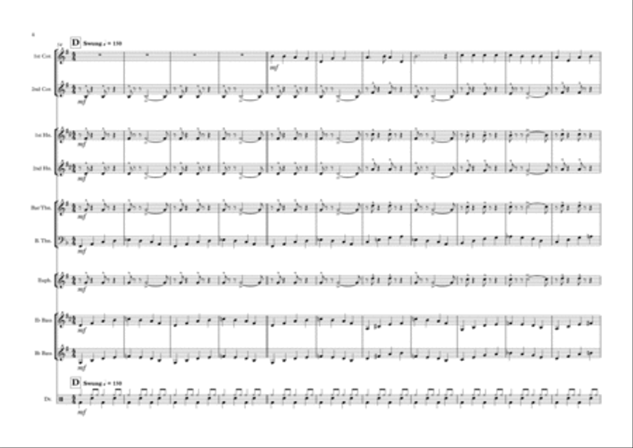Dare on, Daniel Brass Ensemble scores gallery preview page 4