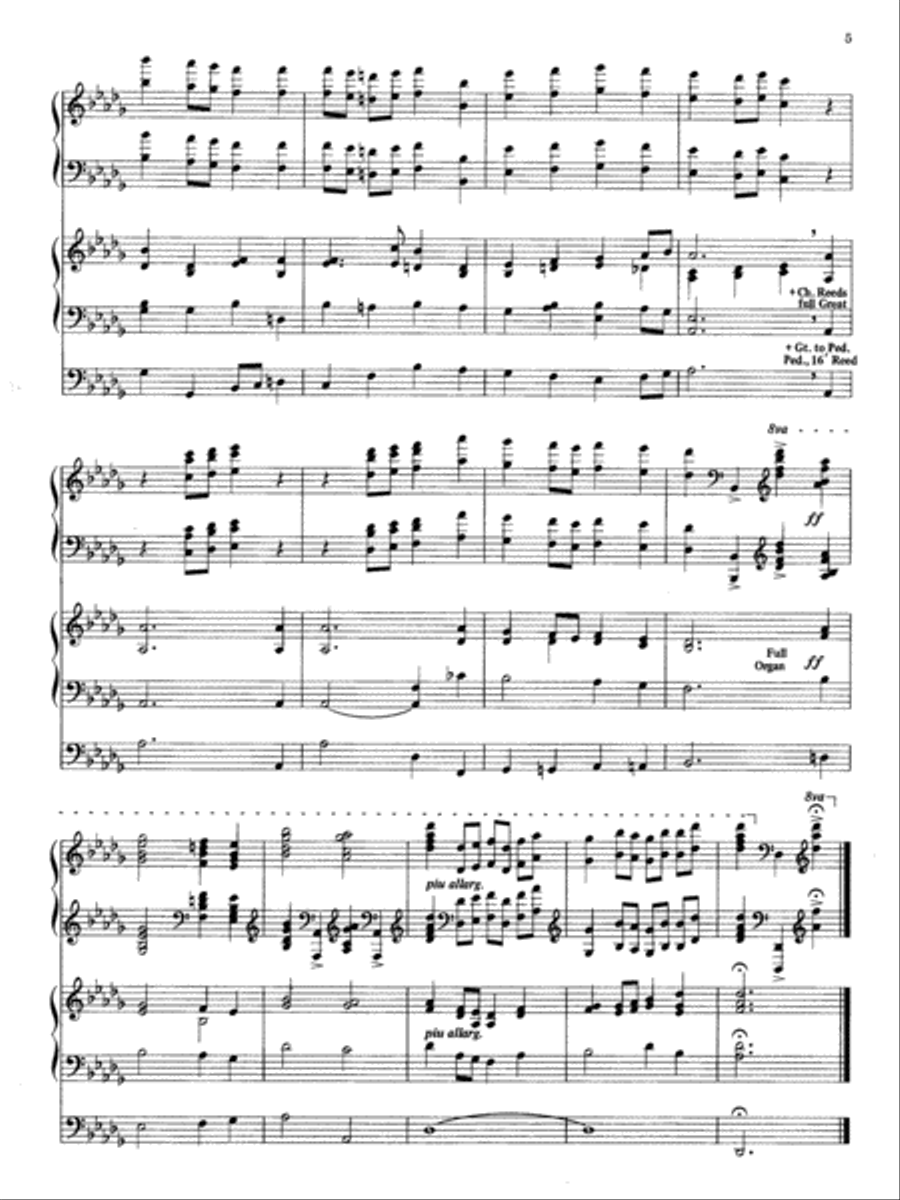 Hymn Settings for Organ and Piano Organ scores gallery preview page 6