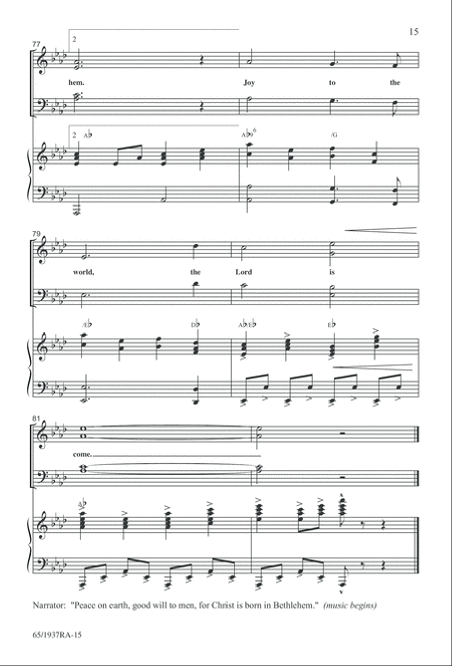 We Will Know Peace 4-Part scores gallery preview page 17