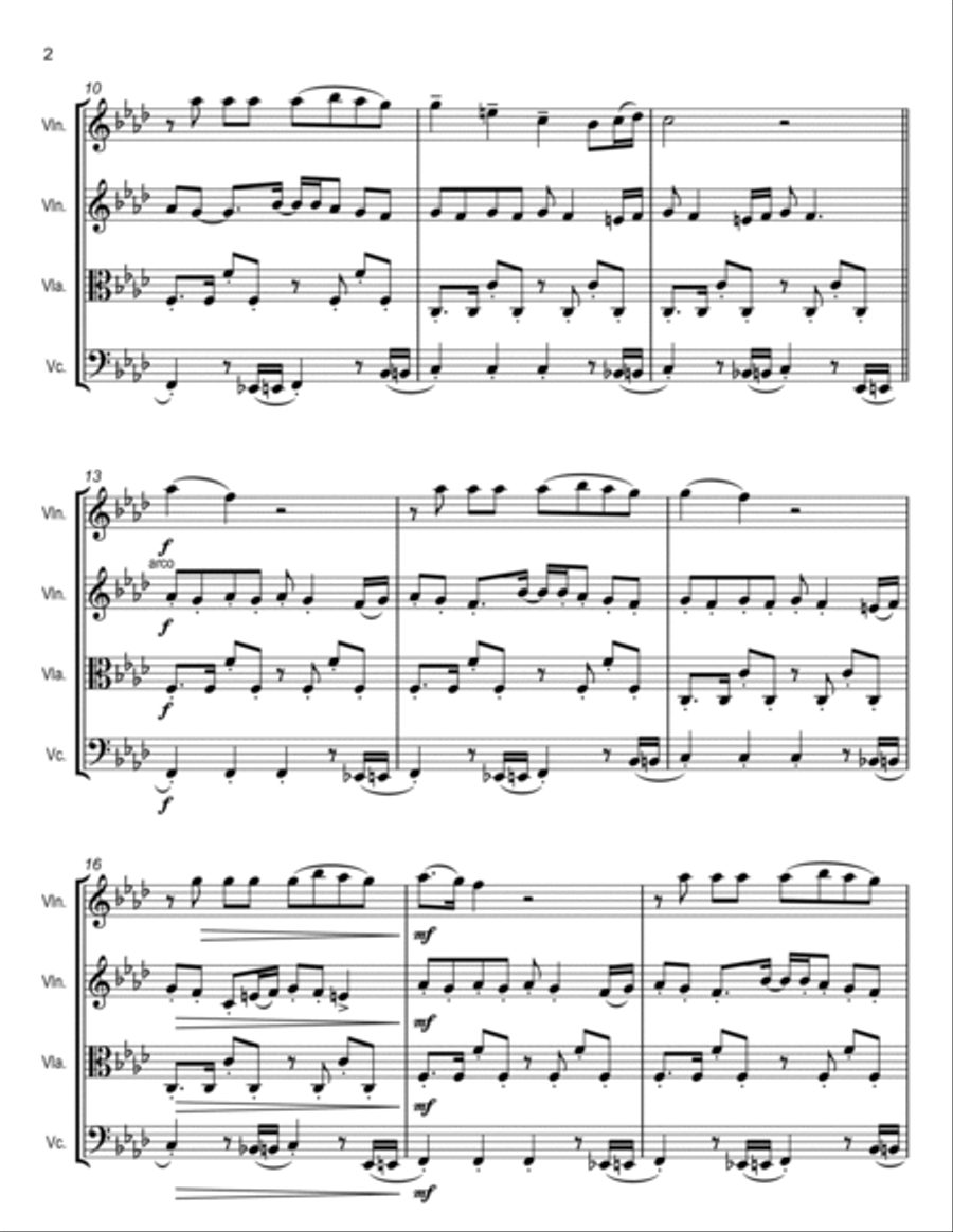 Training Season String Quartet scores gallery preview page 2