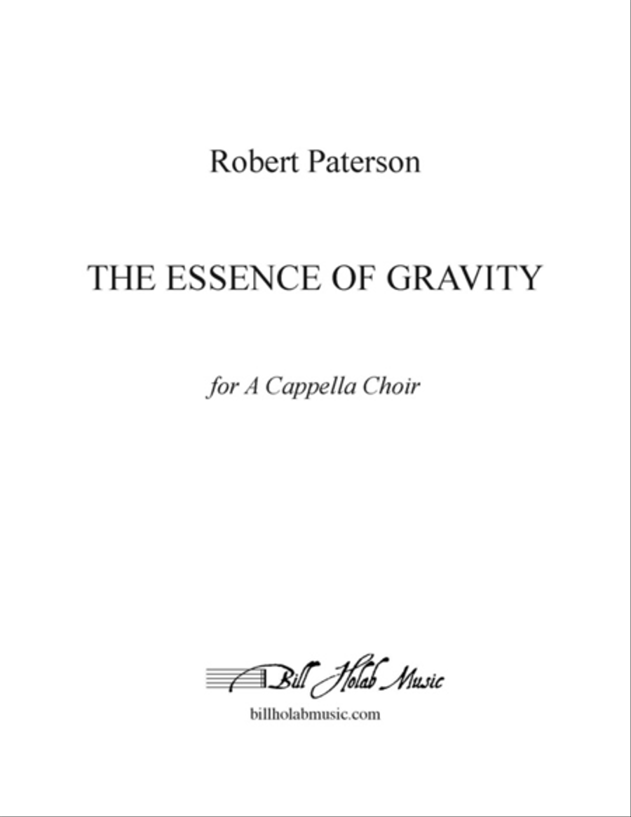 The Essence of Gravity 4-Part scores gallery preview page 1