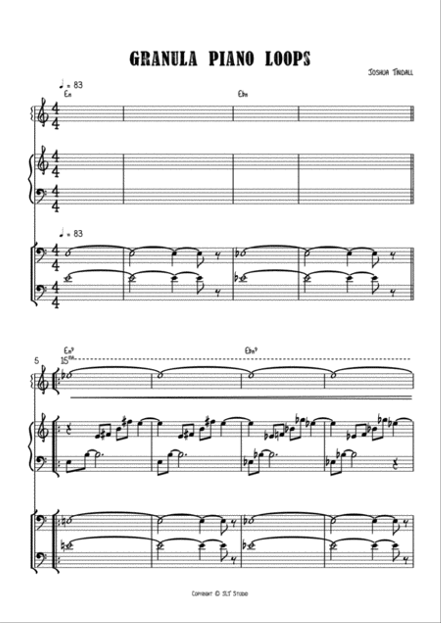 Isolation - Joshua Tindall - Bundle Jazz Ensemble scores gallery preview page 1