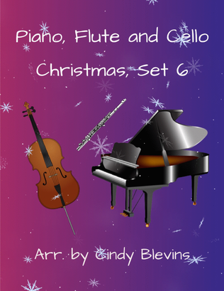 Book cover for Piano, Flute and Cello, Christmas, Set 6