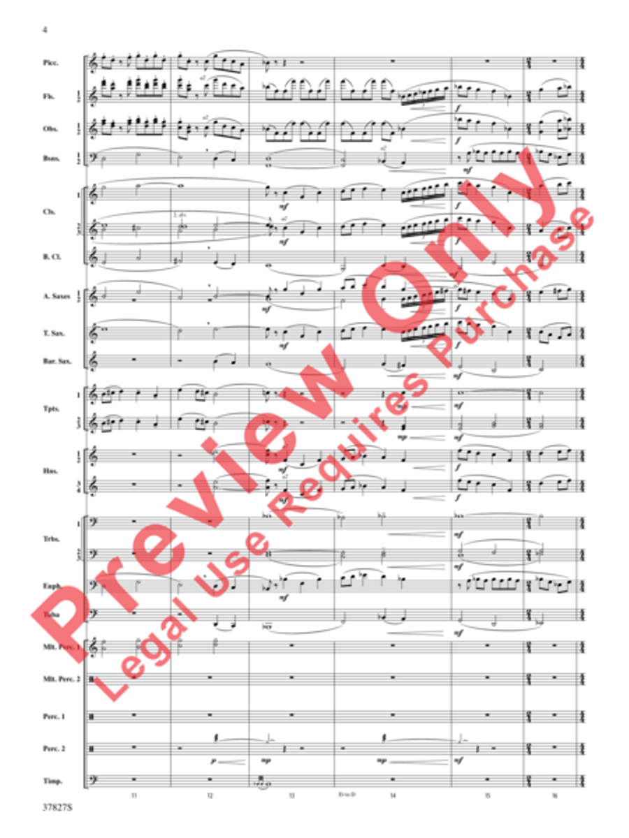 The Winged Stallion Concert Band scores gallery preview page 5