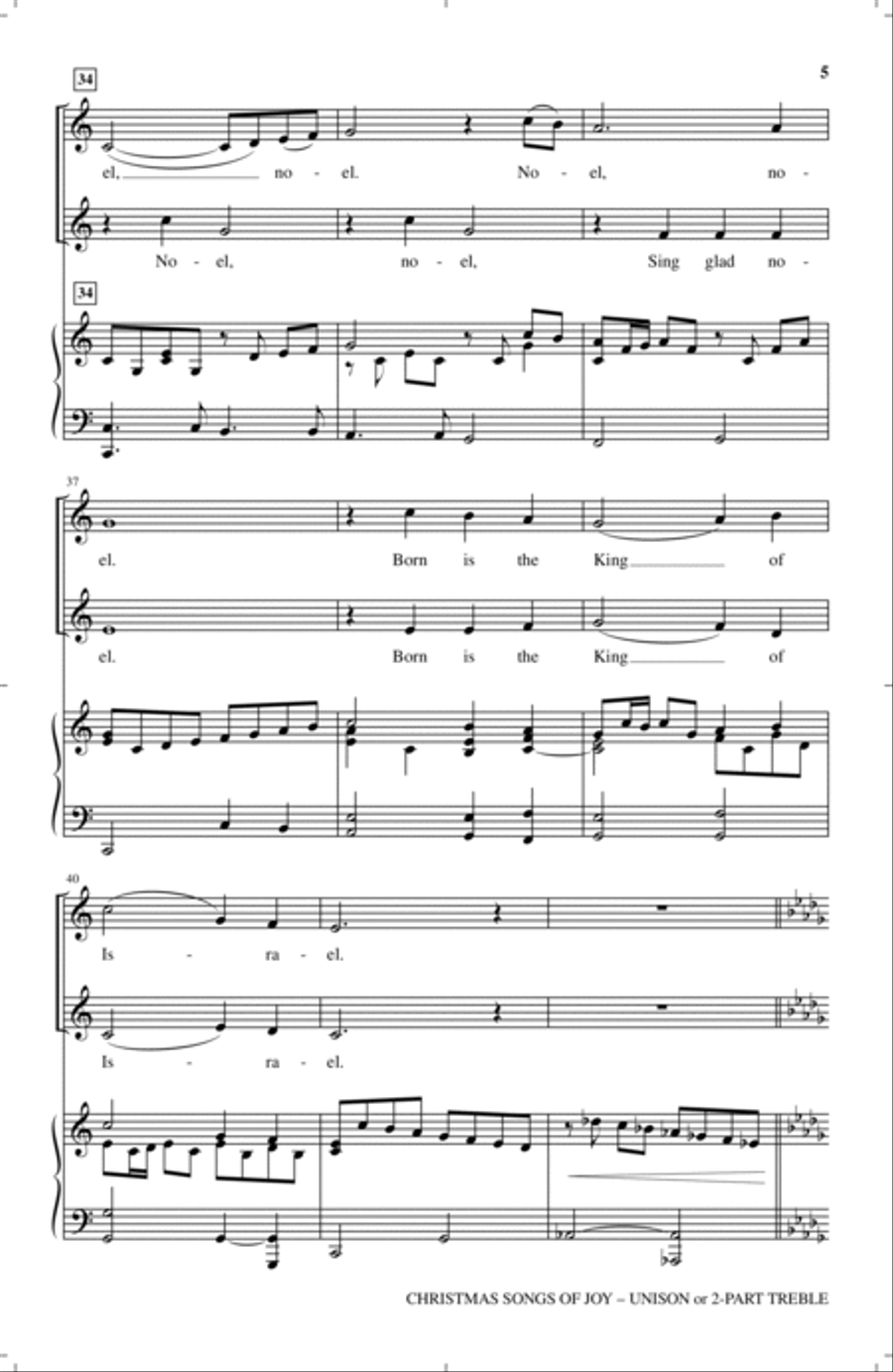 Christmas Songs Of Joy 2-Part scores gallery preview page 4