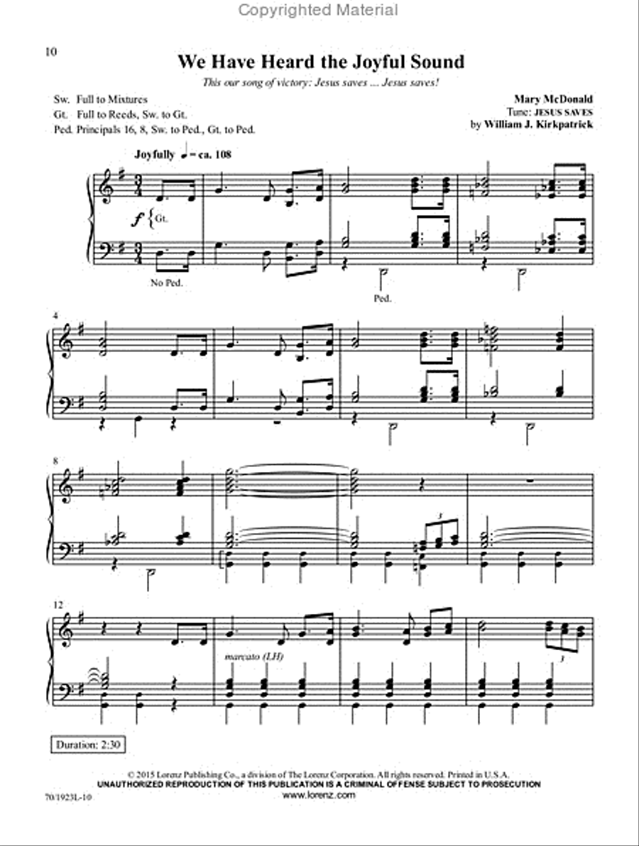 God Gave a Song God Gave a Song Organ Solo scores gallery preview page 4