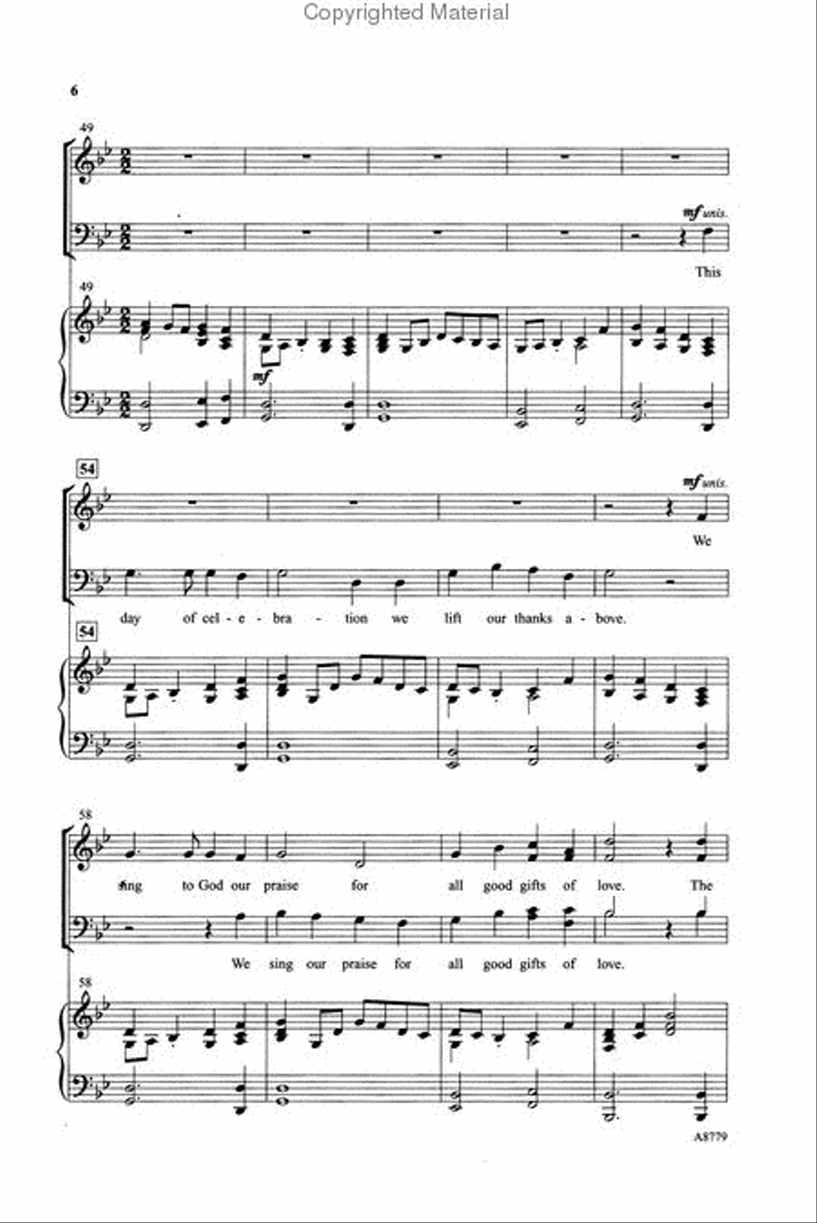 Legacy of Service 4-Part scores gallery preview page 3