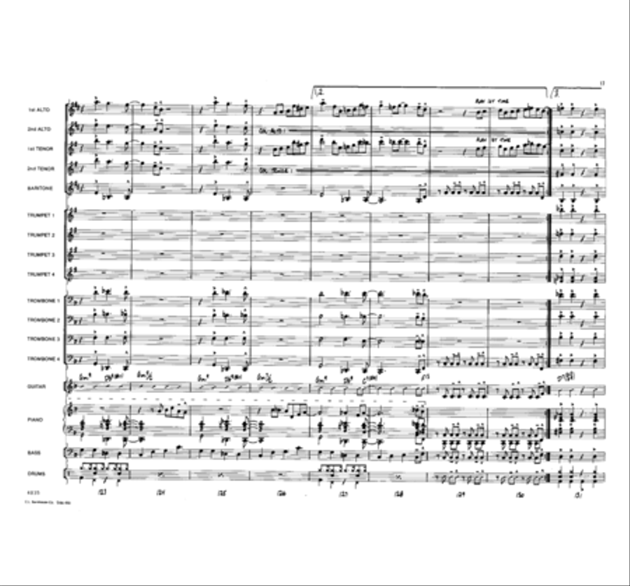 No Scuffle Shuffle Jazz Ensemble scores gallery preview page 17