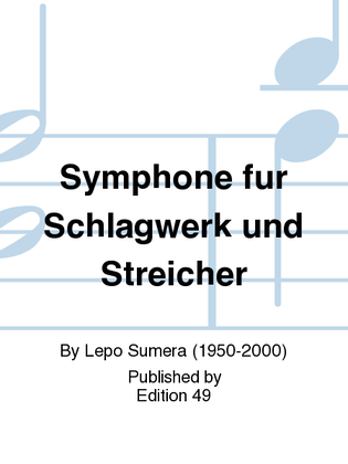 Book cover for Symphone fur Schlagwerk und Streicher