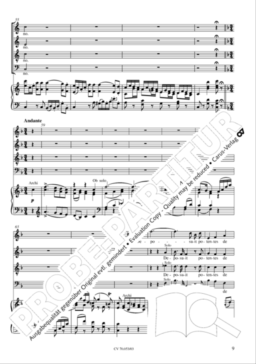 Magnificat in C major 4-Part scores gallery preview page 10