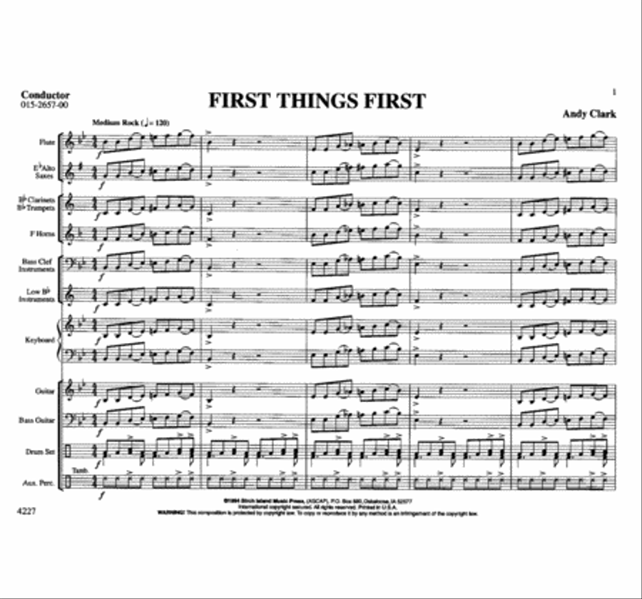 First Things First Concert Band scores gallery preview page 2