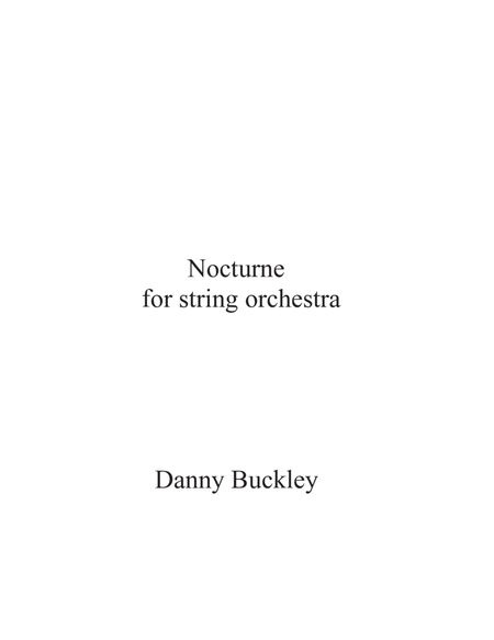 Nocturne for string orchestra image number null