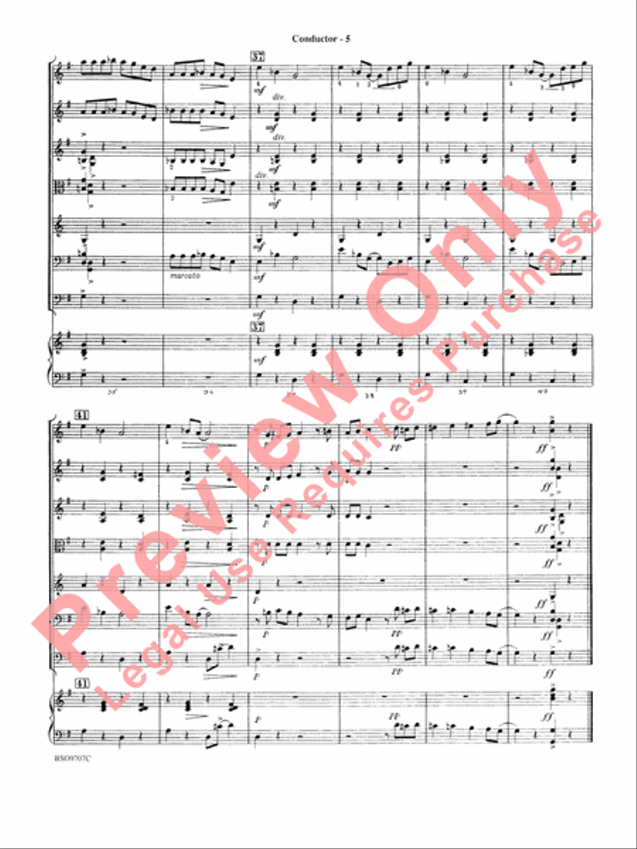 Jazz Pizzicato String Orchestra scores gallery preview page 8