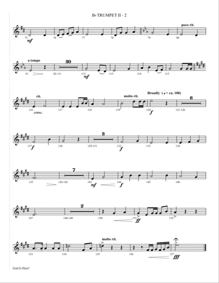 God Is Here 4-Part scores gallery preview page 29
