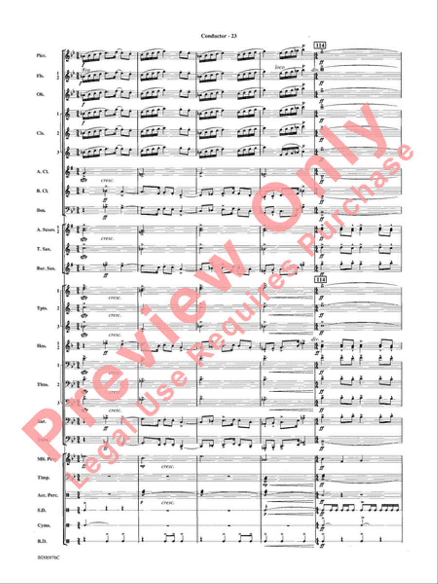 Covenant Concert Band scores gallery preview page 25
