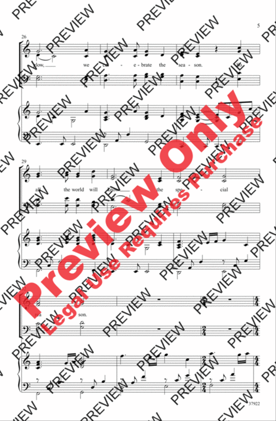 Light a Candle Light a Candle 4-Part scores gallery preview page 5