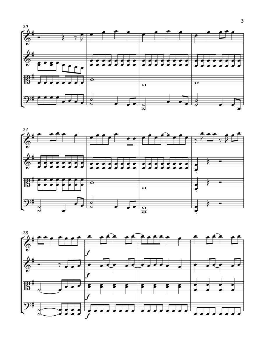 You Belong With Me String Quartet scores gallery preview page 4