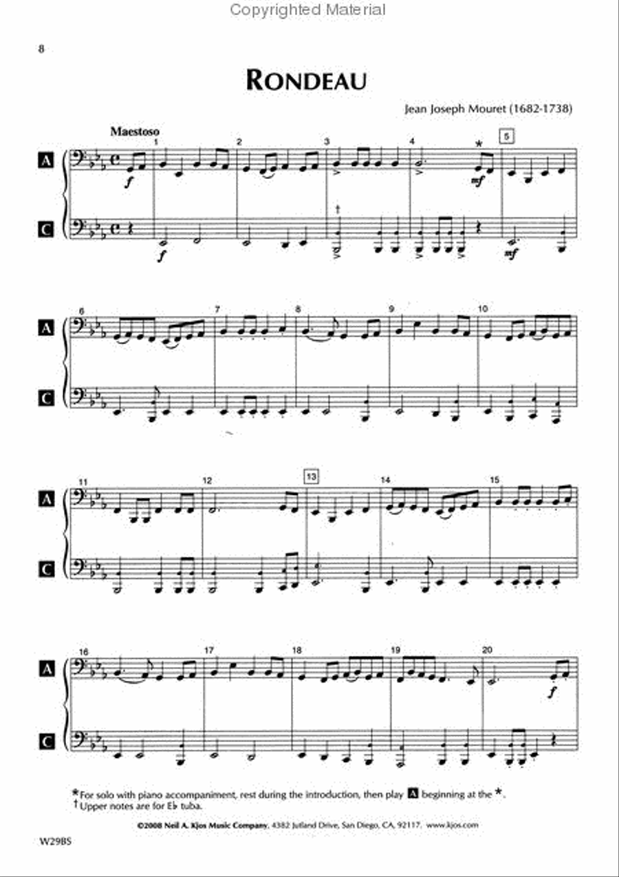 Standard of Excellence: Festival Ensembles 2 - BBb Tuba/Eb Tuba Concert Band Methods scores gallery preview page 3