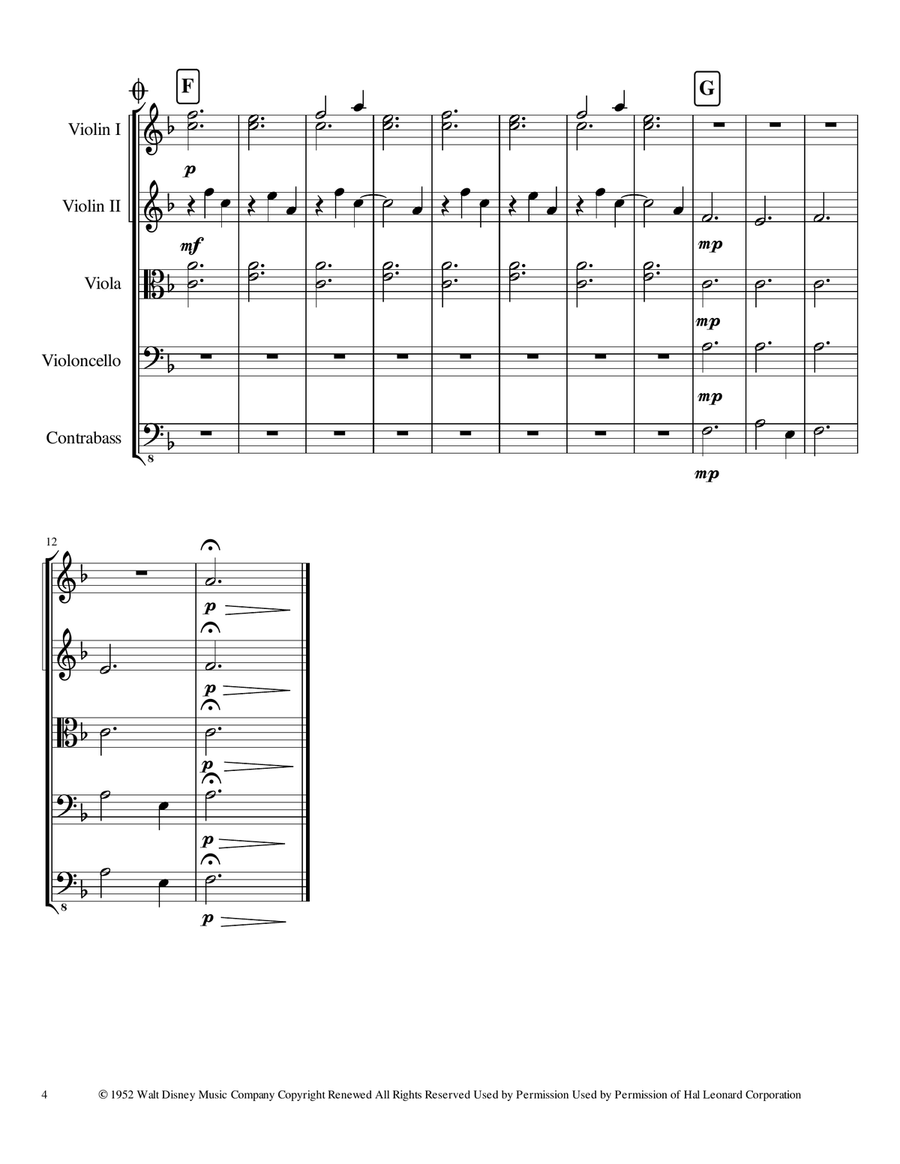 Once Upon A Dream String Orchestra scores gallery preview page 4