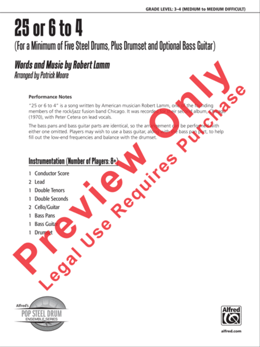 25 or 6 to 4 25 or 6 to 4 Steel Drum Band scores gallery preview page 2