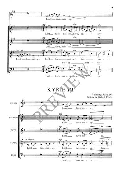 Three Plainsong Kyries - SATB edition