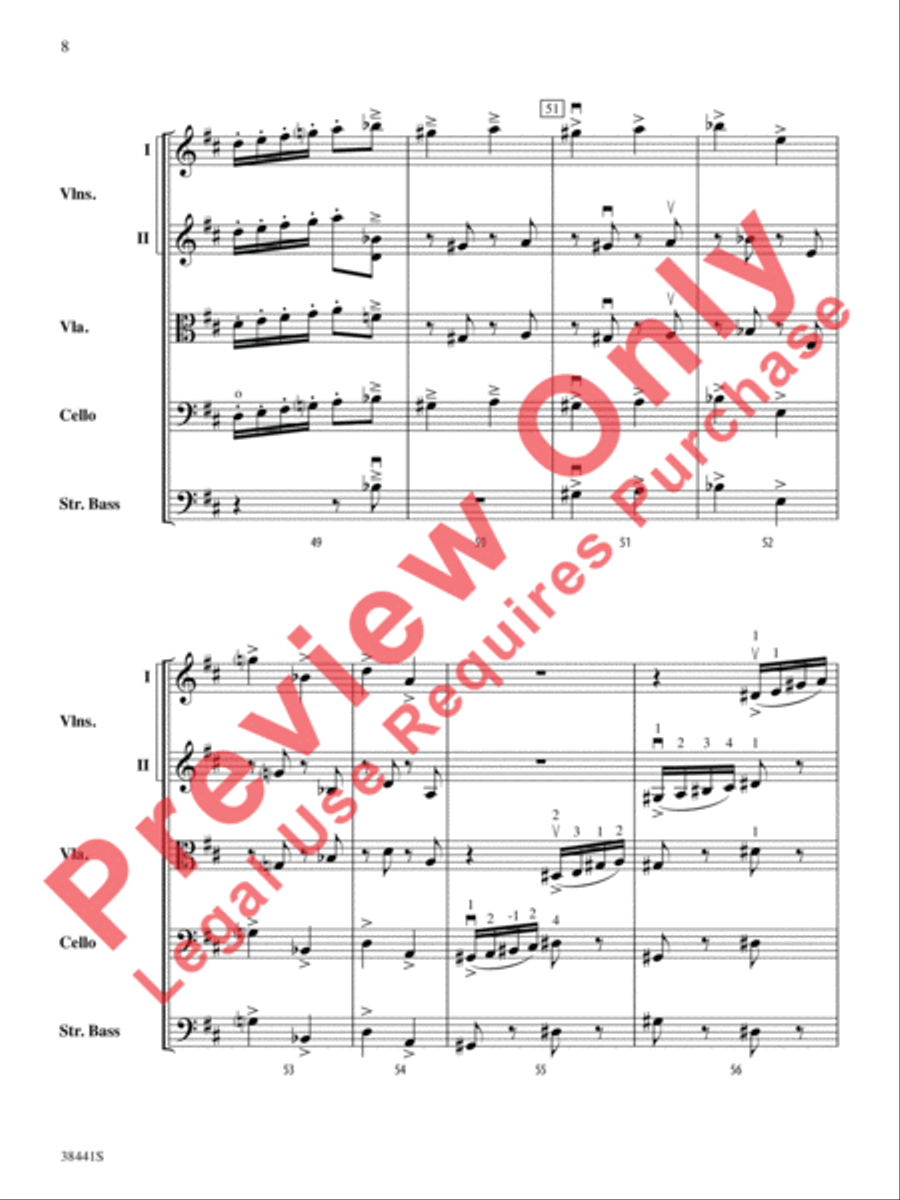 February: Carnival (from The Seasons) String Orchestra scores gallery preview page 9