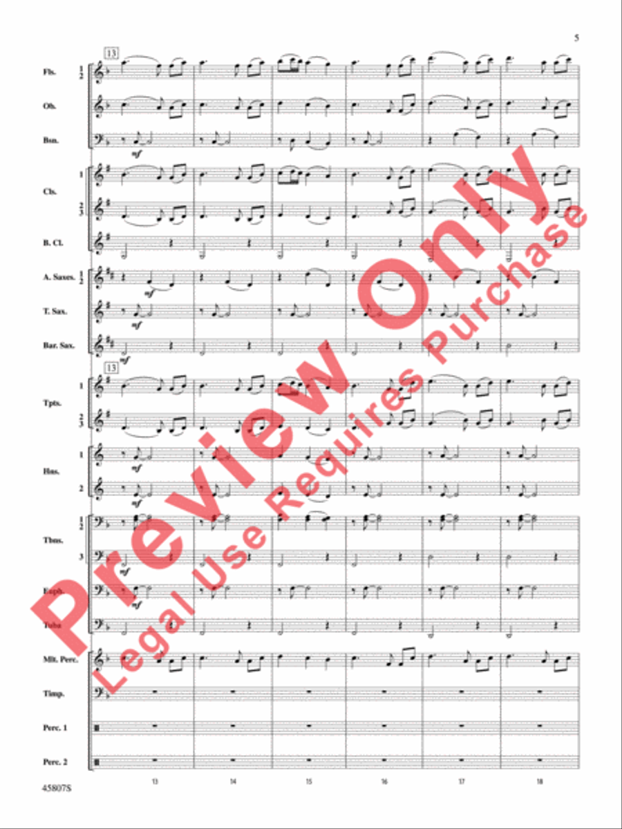 Brahms' Waltz 2 Ways Brahms' Waltz 2 Ways Concert Band scores gallery preview page 6