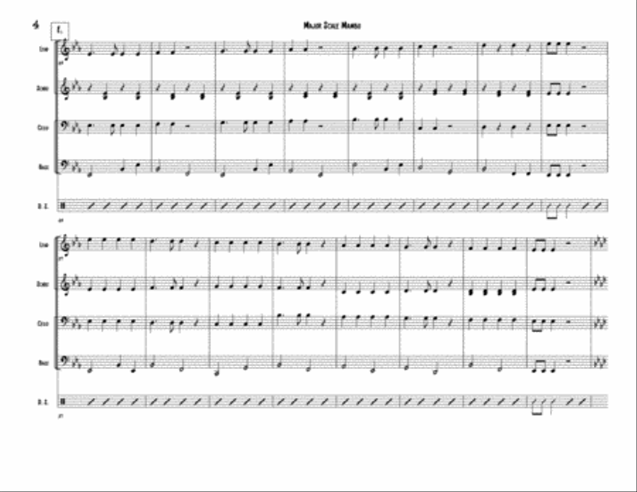 Major Scale Mambo for Steel Band Steel Drum Band scores gallery preview page 4
