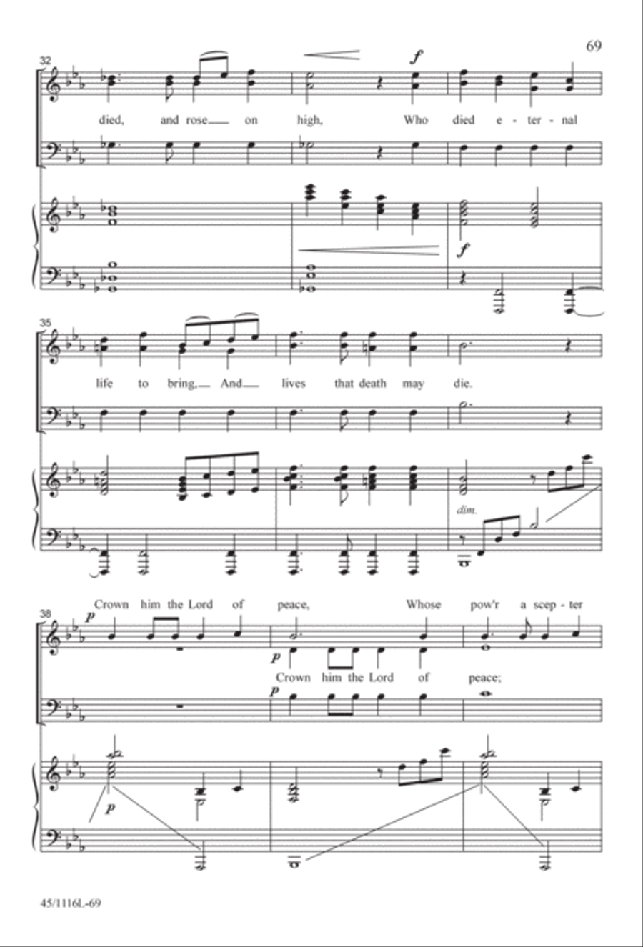 12 Anthems for about 12 Singers 3-Part scores gallery preview page 69