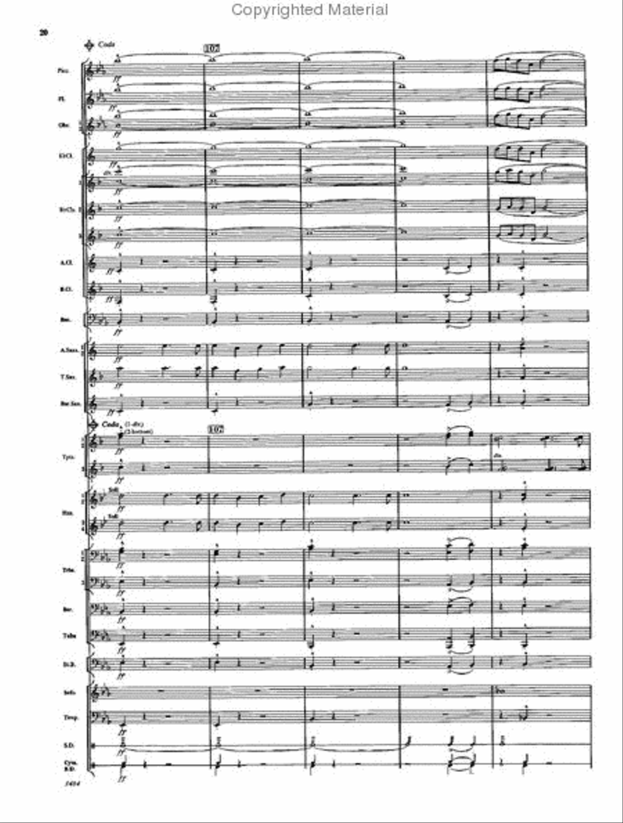 The Americans The Americans Concert Band scores gallery preview page 19