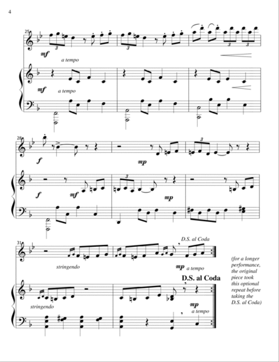 La Lisonjera - alto flute-piano Flute Solo scores gallery preview page 4