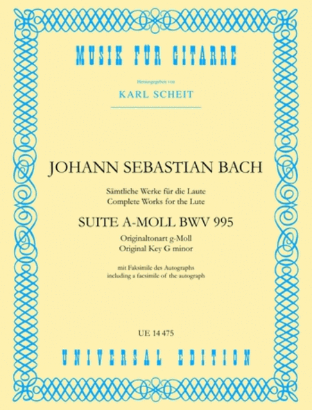 Suite, A Min, Bwv 995 (Scheit)