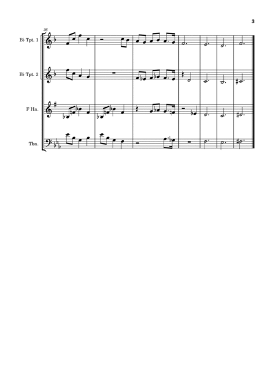 Bendigamos Bendigamos Brass Ensemble scores gallery preview page 3