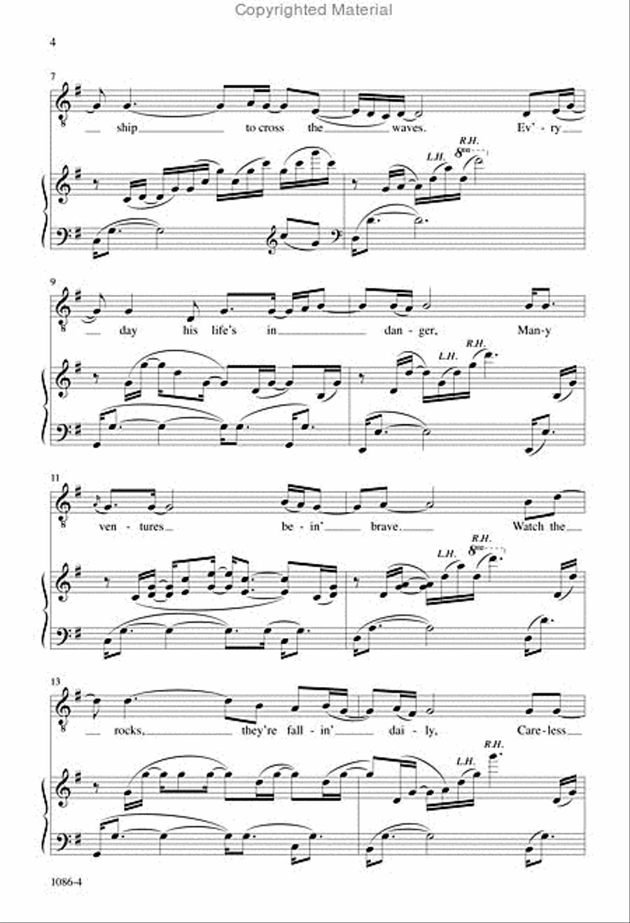 A Miner's Life - SATB Octavo 4-Part scores gallery preview page 3