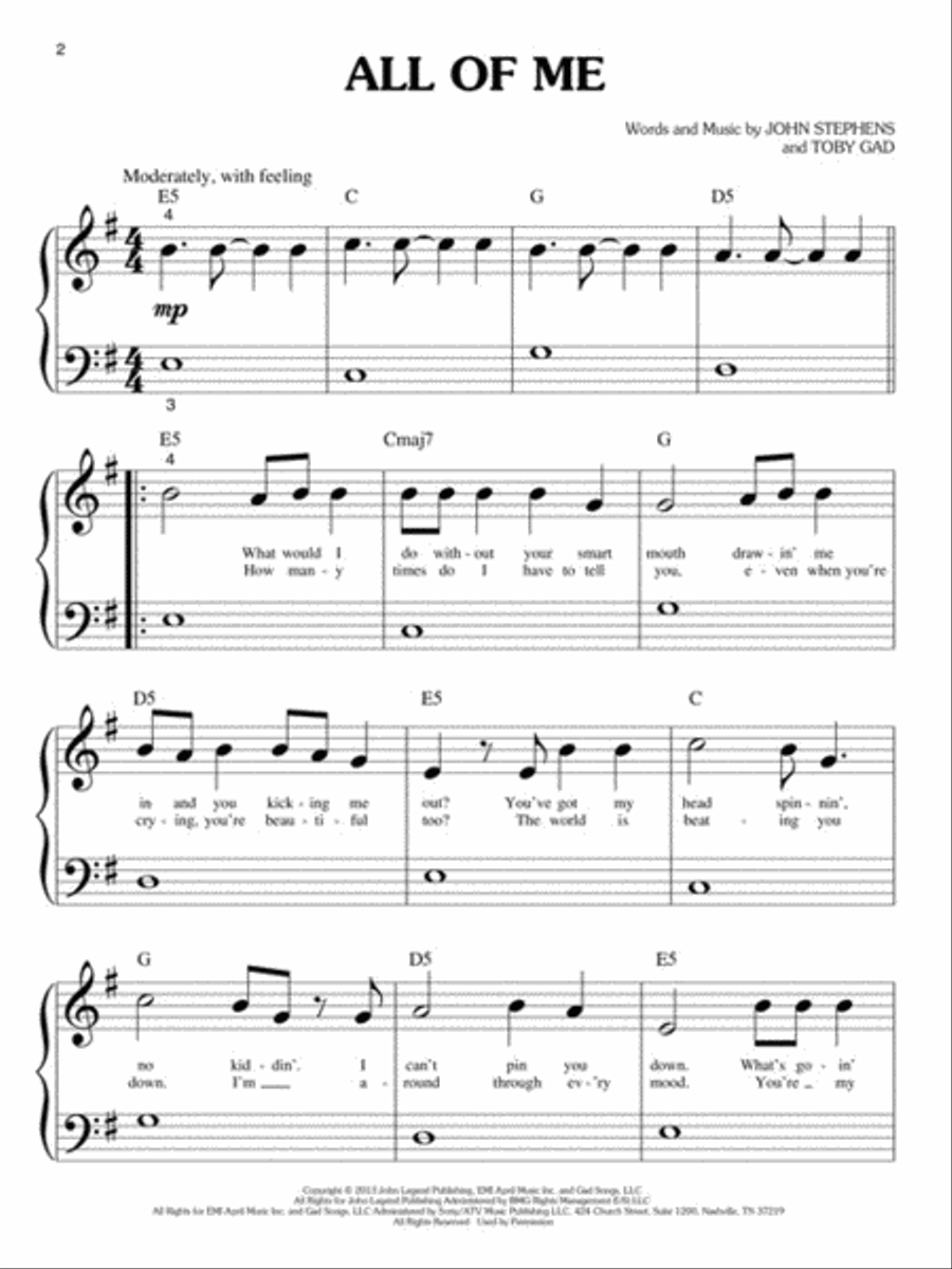 Today's Pop Hits – 3rd Edition Easy Piano scores gallery preview page 3