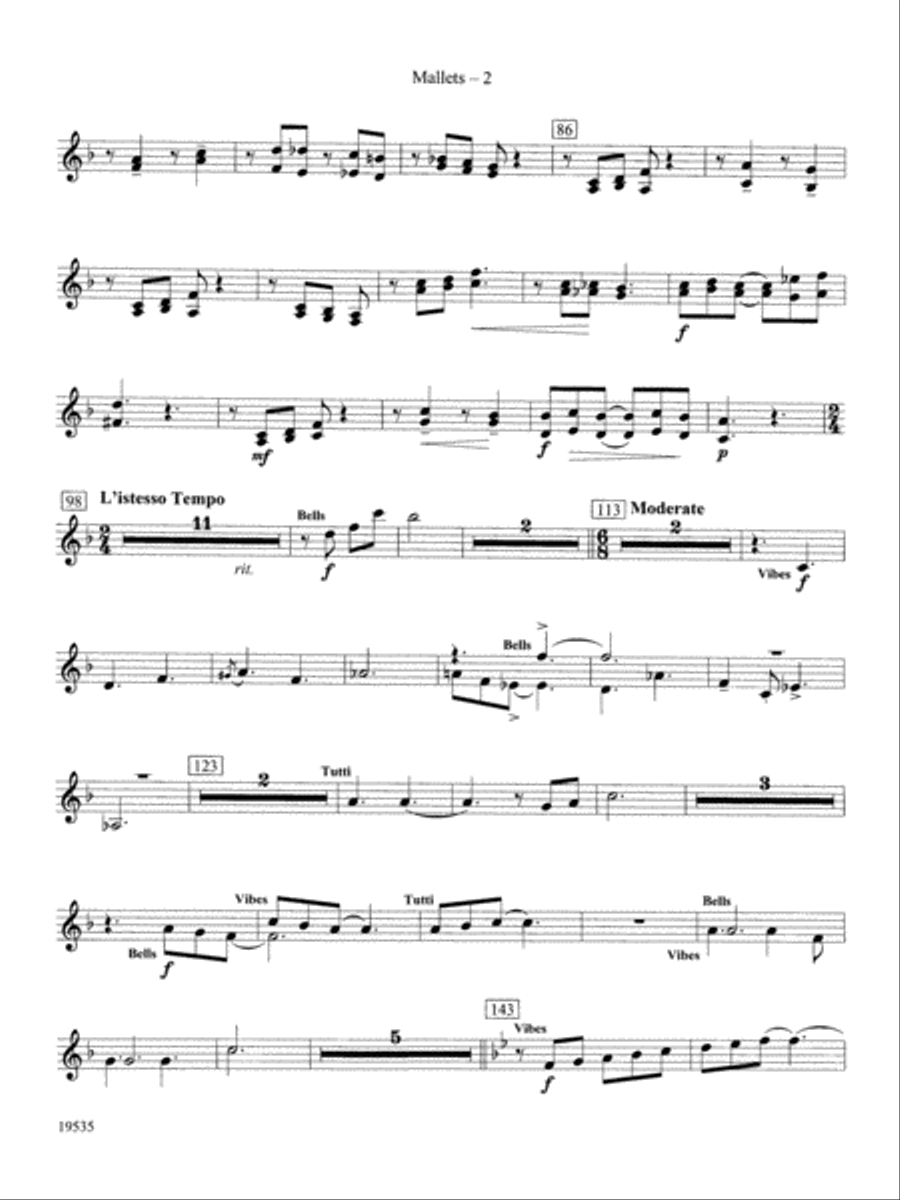 Fantasy on an African-American Spiritual: Mallets Concert Band scores gallery preview page 2