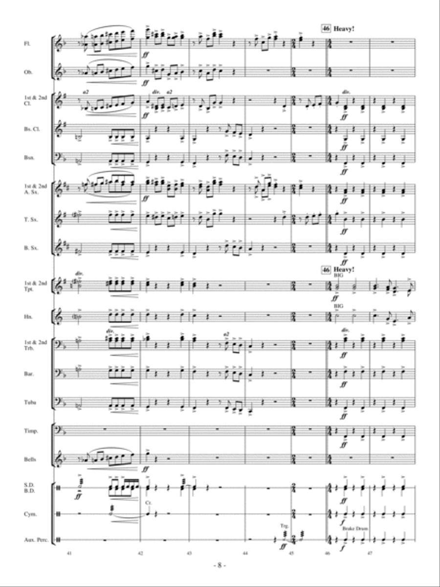 A Crazy, Mixed-Up Opera Concert Band scores gallery preview page 7