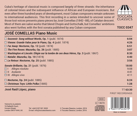 Jose Comellas: Piano Music