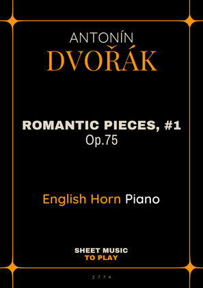 Romantic Pieces, Op.75 (1st mov.) - English Horn and Piano (Full Score and Parts)