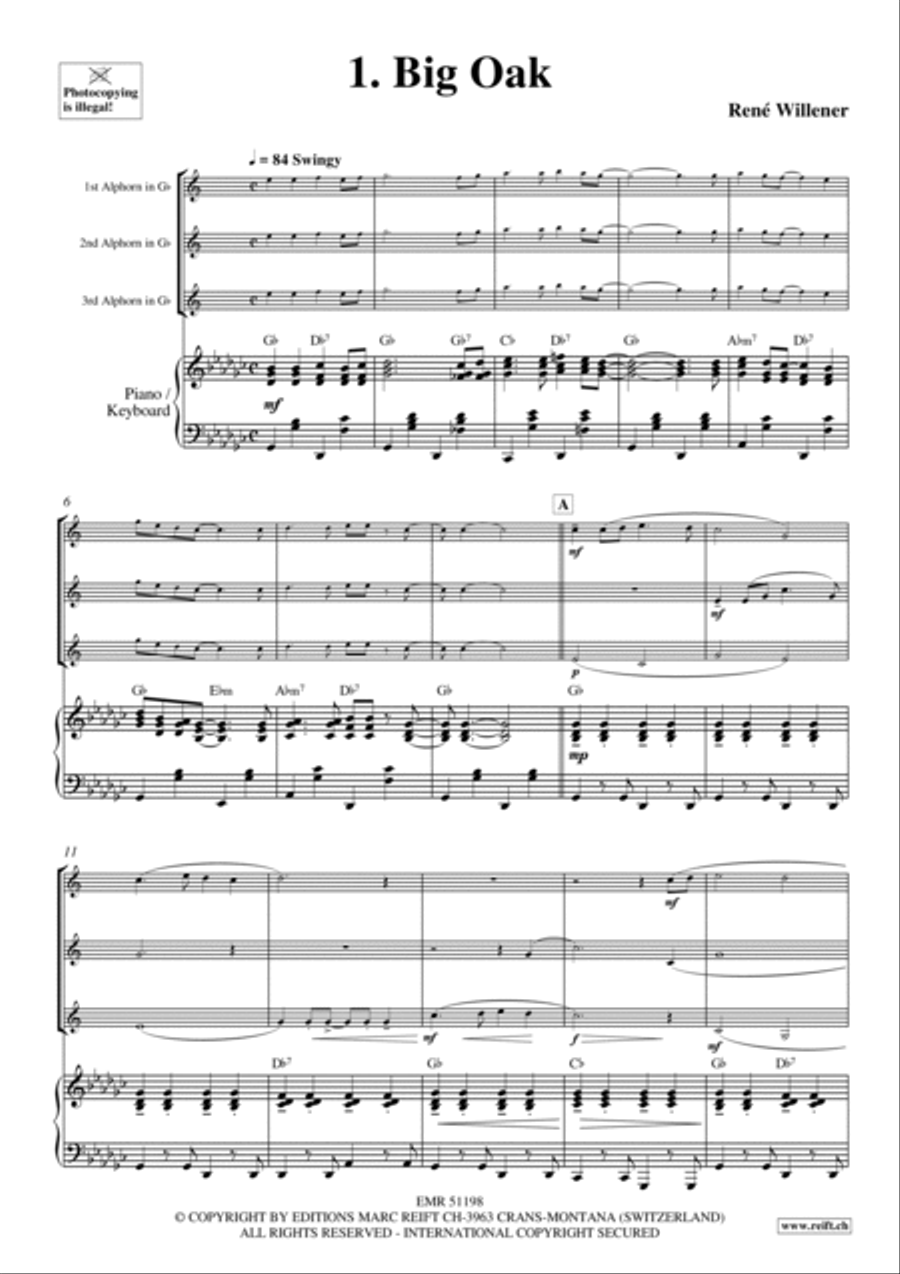 20 Alphorn Trios Volume 1 Brass Trio scores gallery preview page 3