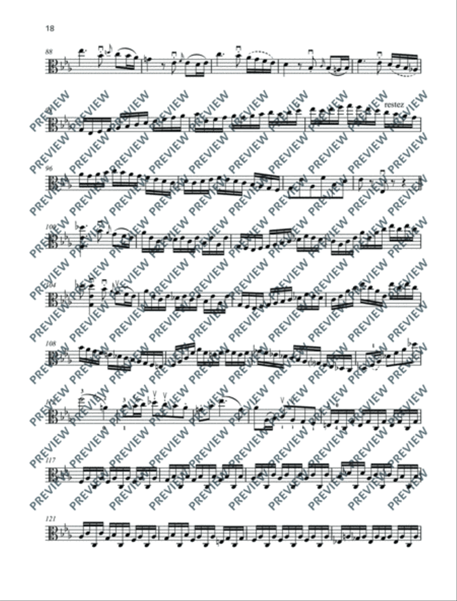 12 Studies Viola Solo scores gallery preview page 19
