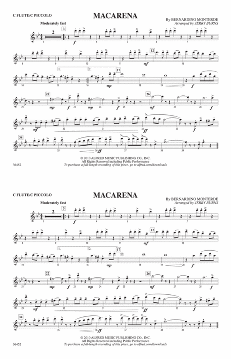 Macarena: Flute