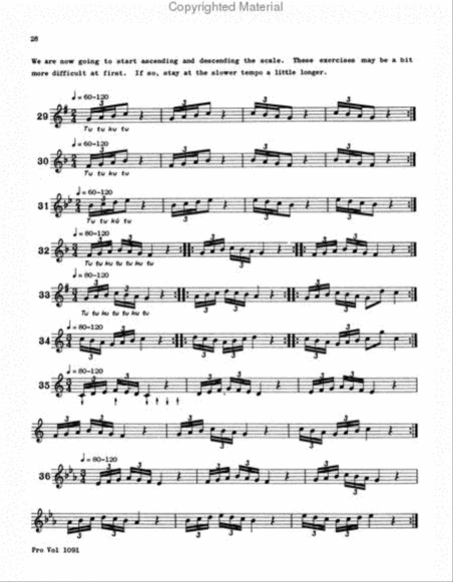 240 Double and Triple Tonguing Exercises Cornet scores gallery preview page 4