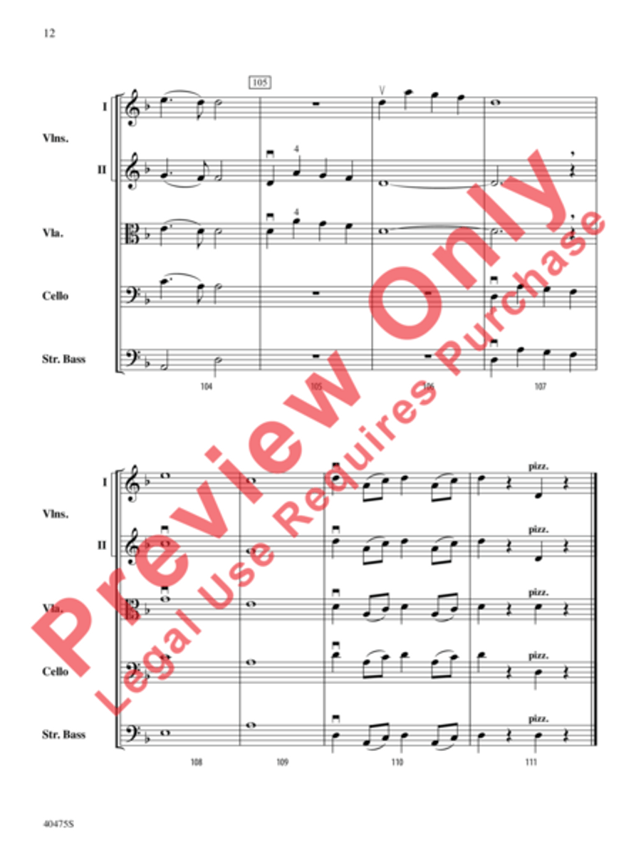 Dove's Vagary String Orchestra scores gallery preview page 13