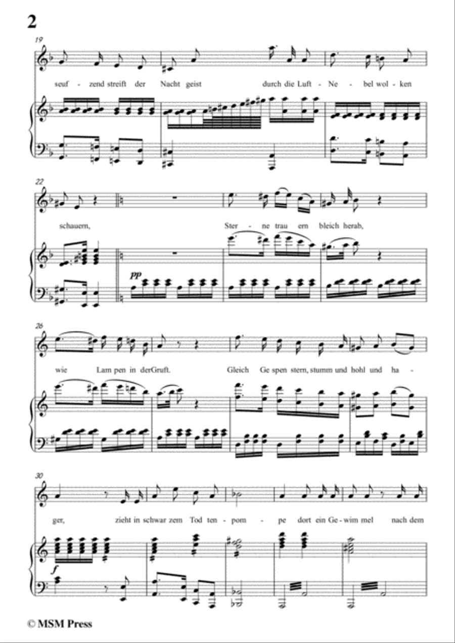 Schubert-Eine Leichenphantasie,D.7,in d minor,for Voice&Piano Voice scores gallery preview page 4
