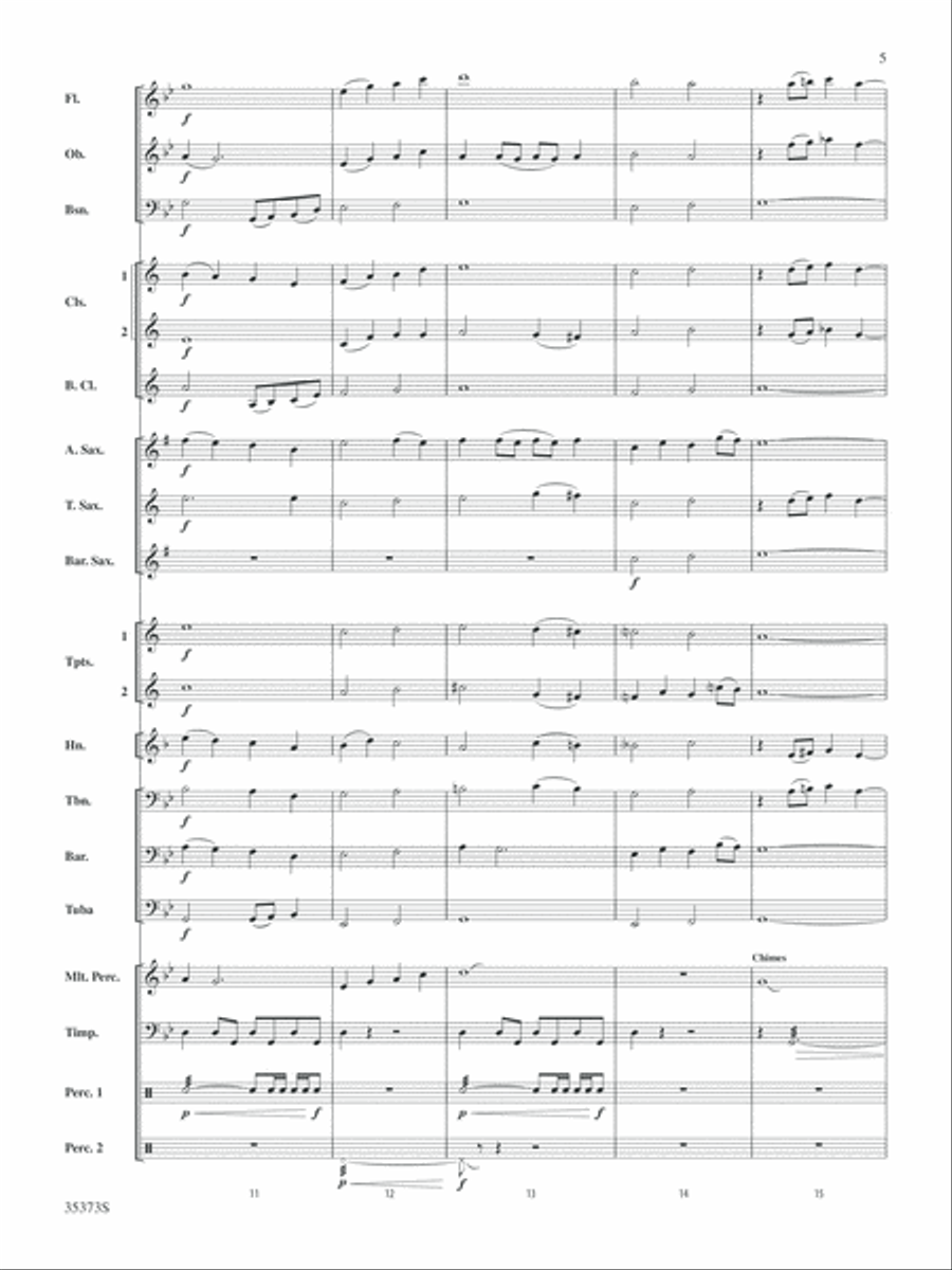 Chimera: Score Concert Band scores gallery preview page 5
