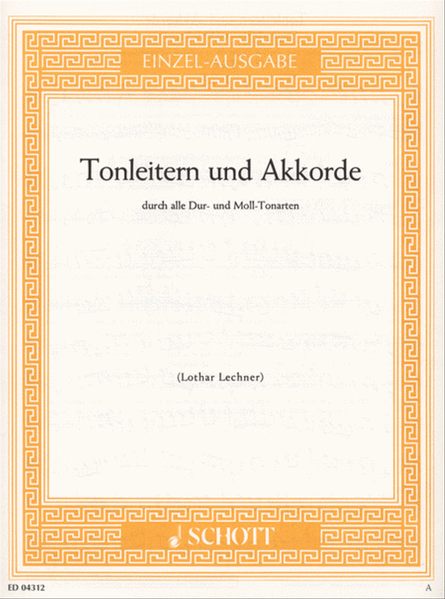 Scales and Chords (Tonleitern und Akkorde) Piano Solo scores gallery preview page 1
