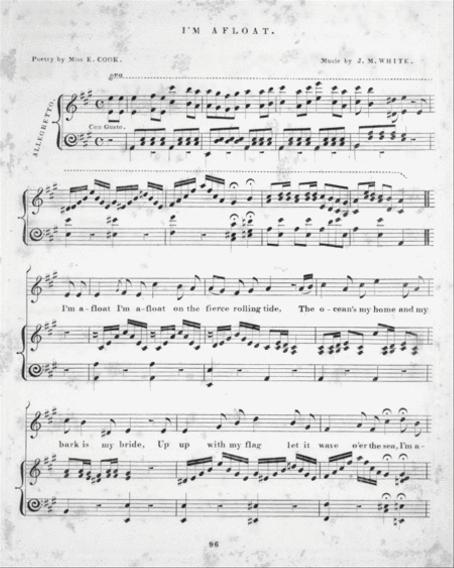 I'm Afloat, I'm Afloat. A Song Piano Solo scores gallery preview page 2